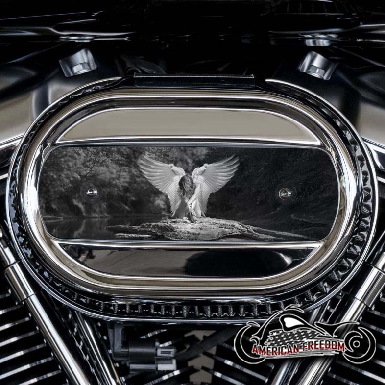 Harley Davidson M8 Ventilator Insert - Angel B&W